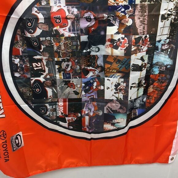 Philadelphia Flyers NHL 40 Years of Flyers flag NWOT - Picture 14 of 14